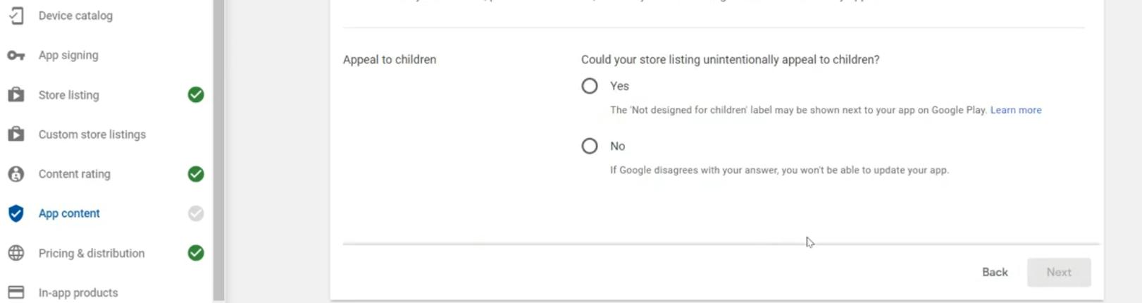 Appeal to children Appeal to children